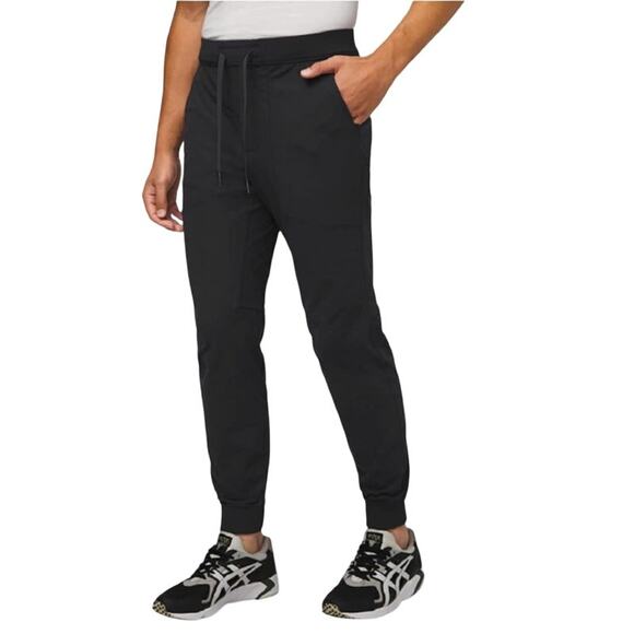 LULULEMON ABC Jogger 29" Men S Black Warpstreme Athletic Travel Outdoor Everyday - Picture 1 of 13